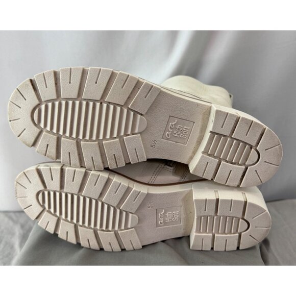 Ara Cream Leather Ankle Boots With Dual Zippers & Pull Tabs High Soft Size 5.5 - Picture 7 of 9